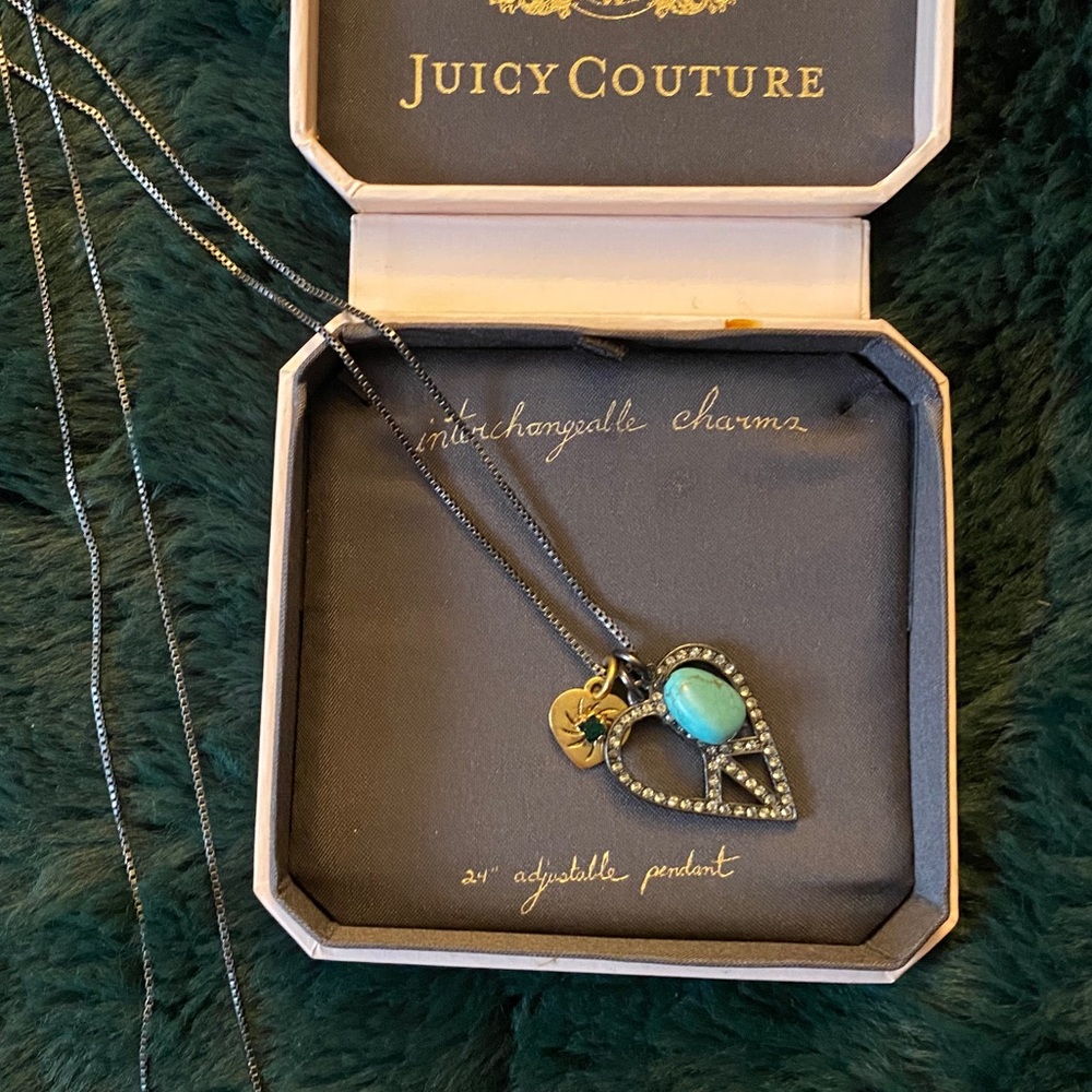 Juicy couture charm necklace